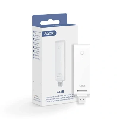 Imagen de Aqara Hub de Domótica E1(Requiere Wi Fi 2,4 GHz), Interfaz USB A Alimentación, Zigbee 3.0, Repetidor WiFi(Hot Spot), Compatible con HomeKit, Alexa, Google Assistant e IFTTT