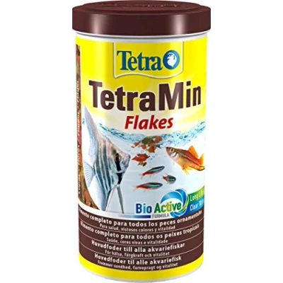 Imagen de Tetra Min Flakes, Alimento para peces en forma de escamas, sanos y aguas claras, 1 l