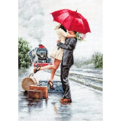 Imagen de LUCAS Kit de Punto Cruz, Multicolor, 31 x 19 cm