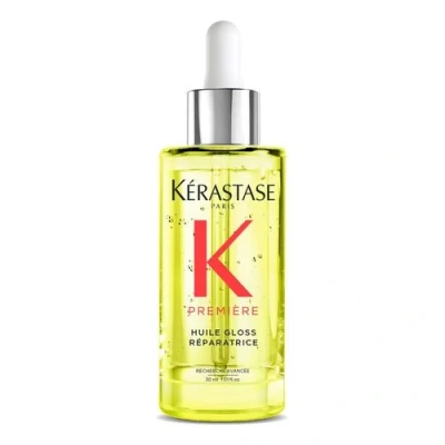 Imagen de Kérastase, Première, Aceite capilar reparador iluminador, Brillo, Para cabello dañado, Huile Gloss Réparatrice, 30 ml