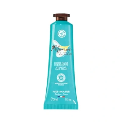Imagen de Yves Rocher Monoï Crema de manos hidratante, aporta a las un aroma suave y soleado, 1 tubo 30 ml
