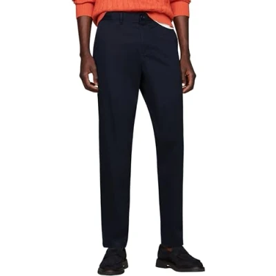 Imagen de Tommy Hilfiger Pantalón Chino Hombre Tapered Fit, Azul (Desert Sky), 32W/30L