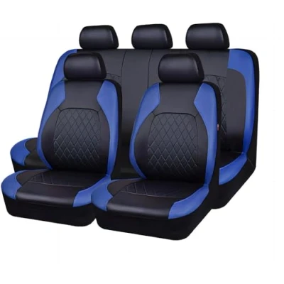 Imagen de ZONEWD 9 Piezas Fundas Asientos Coche para Peugeot Partner 2000 2001 2002 2003 2004 2005 2006 2007 2008 2009 2010 2024, Juegos de Cubreasientos Delanteros y Traseros Cuero Accesorios Coche,Blue