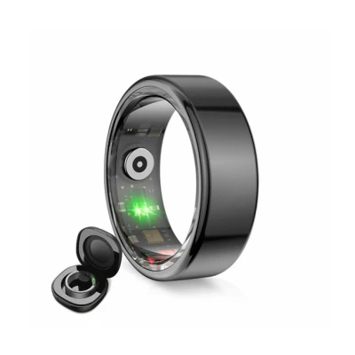 Imagen de KSIX Saturn Anillo Inteligente para Hombre y Mujer con Monitor de Actividad Pasos Calorías Smart Ring Que Mide Oxígeno en Sangre, Cardíaco, Control Sueño 3 Días Autonomía L