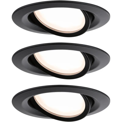 Imagen de Paulmann Nova Plus Coin 3 ud IP23 2.700K negro
