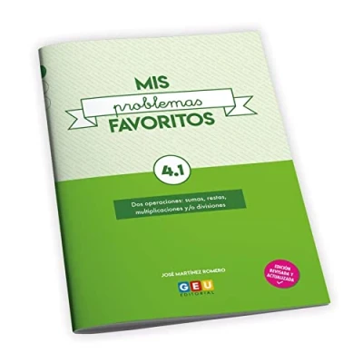 Imagen de Mis Problemas favoritos repaso 4º Educación Primaria Cuadernillo 4.1: mejora la Resolución de Editorial Geu (Niños 9 a 10 años)