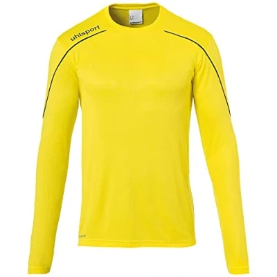 Imagen de uhlsport Stream 22 Trikot Langarm Sudadera De Entrenamiento, Hombre, Lima Amarillo/Negro, XXXL