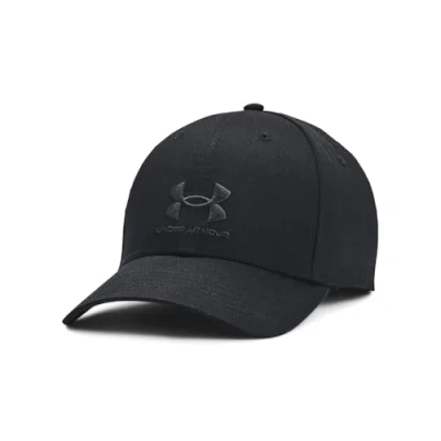 Imagen de Under Armour Lockup Adj gorra con visera y cierre ajustable, cómoda deportiva para hombre, color negro/negro