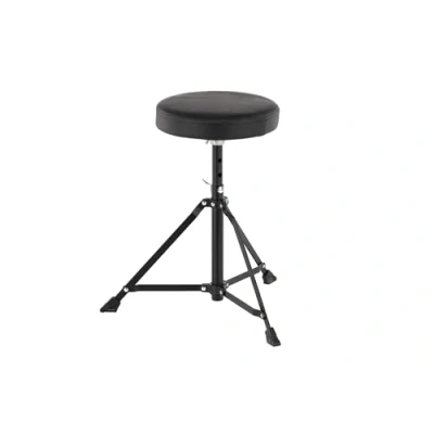 Imagen de Sillines para batería asiento redondo DT 90 nego,o altura regulable, patas perfil simple