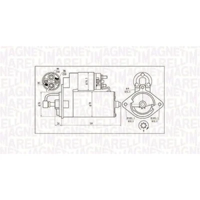 Imagen de MAGNETI MARELLI 063720984010 Motor de arranque 12 2 9 BMW: 3 Berlina, 5 X5, OPEL: Omega B Berlina