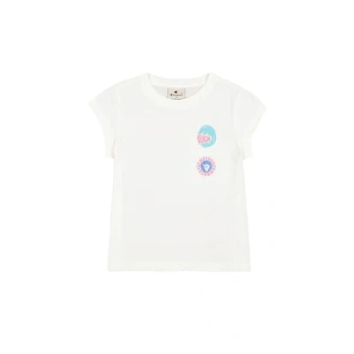 Imagen de Champion Graphic Crewneck Camiseta estampada para niños, Talla: 7 8a, White