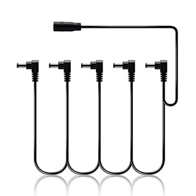 Imagen de SONICAKE Accesorios para guitarra o bajo 9V DC 5 Way ángulo recto enchufe Daisy Chain Cable de alimentación