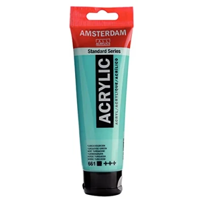 Imagen de Amsterdam Standard Series Colores Acrílicos Tubo 120 ml Verde Turquesa 661 (17096612)