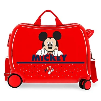 Imagen de Disney Happy Mickey Maleta Infantil Rojo 50x38x20 cms Rígida ABS Cierre combinación 3,1Kgs 4 Ruedas Equipaje de Mano