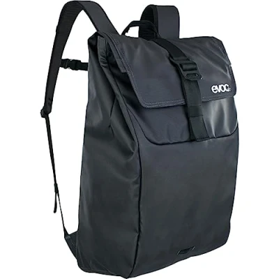 Imagen de EVOC Sac Duffle Backpack Mochila para el Uso Diario y los Viajes (Impermeable, 100% Libre de PVC, Tapa con Cierre autoadherente Aluminio) Unisex Adulto, Negro, 26 litres
