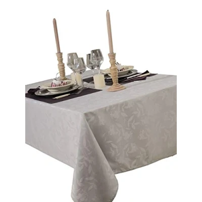 Imagen de CALITEX Ombra Mantel adamascado, 150 x 300 cm, Color Gris Perla