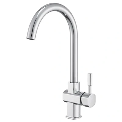 Imagen de Auralum Grifos de Fregadero Giratorio a 360 para Cocina, Cromado Monomando Grifo Cocina en Zinc Agua Caliente y Fría