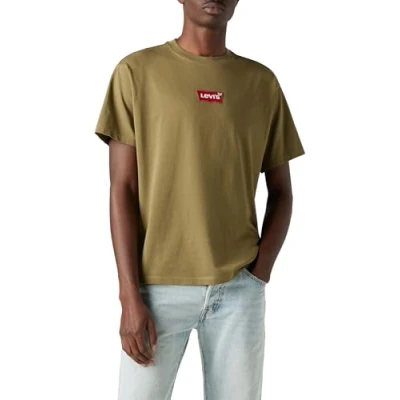Imagen de Levi&#039;s Vintage FIT Graphic TEE Camiseta estampada, Hombre, Talla: XXL, Batwing badge burnt olive