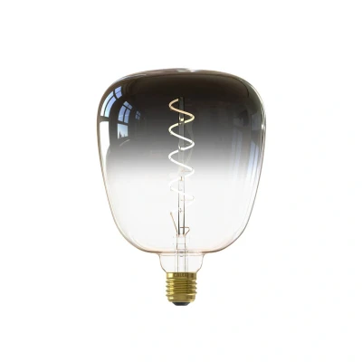 Imagen de CALEX Colors Kiruna Casquillo E27, filamento de 5 W, regulable, bombilla decorativa Gris, blanco cálido