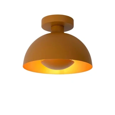 Imagen de Lucide Plafón Siemon de acero, Ø 25 cm, amarillo ocre