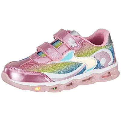 Imagen de Chicco Zapatilla con luces de colores en la suela y doble desgarro, deporte Niñas, Rosa, 29 EU