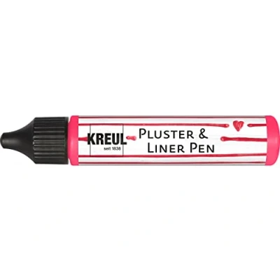 Imagen de KREUL Pluster &amp; Liner Pen Rotulador Fluorescente (29 ml), Color Rosa neón, Neon Pink, 29