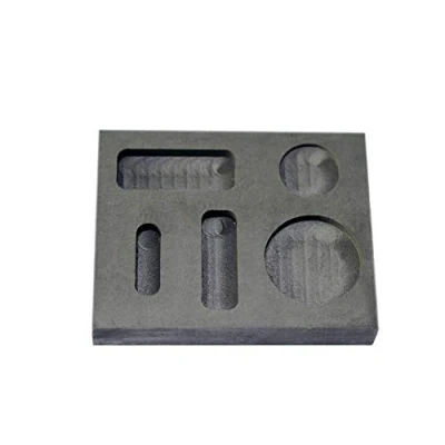 Imagen de LLF Molde de metal grafito para colada lingote y refinación chatarra Combo monedas 1/4 1/2 1 oz