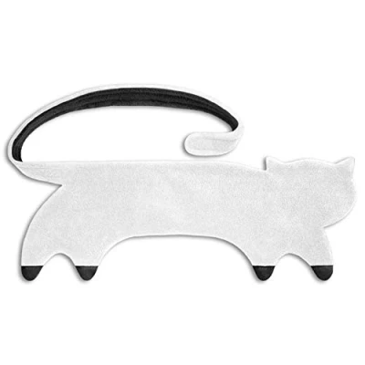 Imagen de SACO TÉRMICO Leschi de semillas para microondas/para dolores lumbares y espalda/Animal: Gata Coco, blanco