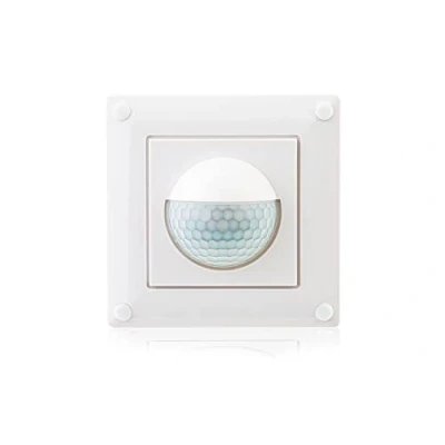 Imagen de HUBER Motion 15F PIR Detector de movimiento 190 para interior y exterior I empotrado Sensor con interruptor, tecnología 2 + 3 cables