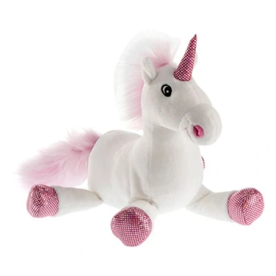 Imagen de Rudolf Schaffer Peluche Unicornio Shiny Collection, Color Blanco/Rosa, 18 cm (5520.)