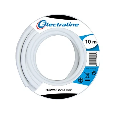 Imagen de Electraline 60107035J Cable (10 m), color blanco