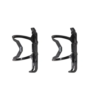 Imagen de ZEFAL Pack Pulse Z2 Dos Portabidones para Bicicletas Portabidon Lateral Cuadros de Espacio Limitado 40 g Cada Bicicleta Negro Fabricado en Francia