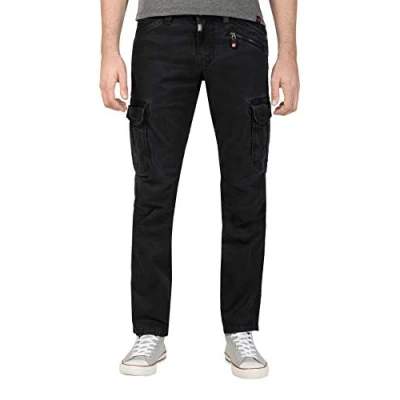 Imagen de Timezone Regular Bentz Pantalones, Negro (Caviar Black 9151), W30/L34 (Talla del Fabricante: 30/34) para Hombre