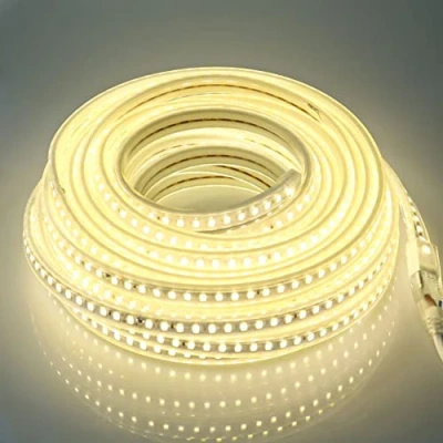 Imagen de pcning Tiras LED Exterior 220V, 5730 Tira de Con Tnchufe UE, Clip Montaje, 120 LED/m, Alto Brillo Flexible Para Interior (Blanco, 15M)