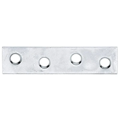 Imagen de Alberts 336431 Conector plano, estrecho, sendzimir galvanizado, 60 x 14 mm, juego de 12