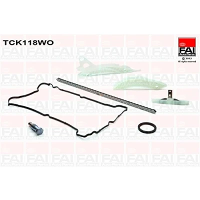 Imagen de FAI AutoParts TCK118WO Juego de Cadena distribución con juntas, sin ruedas dentadas Símplex, pasadores PEUGEOT: 207 Hatchback