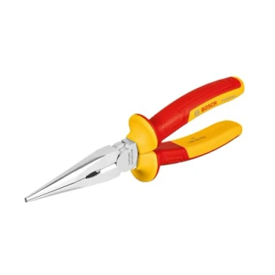Imagen de Bosch Professional alicate recto de punta larga aislado VDE 200 mm (certificado hasta 1000 V, con poliuretanos termoplásticos (TPU))