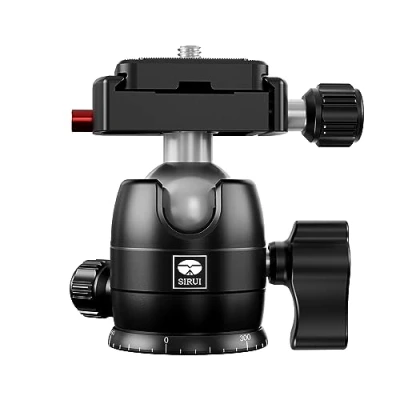 Imagen de SIRUI Rótula de Bola Trípode, Panorámica Giratoria 360 Grados con Placa Zapata Rápida 1/4&#039;&#039;, Carga Máxima hasta 10KG/22.05lbs, para Videocámara Cámara B 00