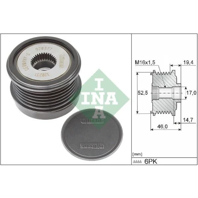 Imagen de Rueda libre alternador INA 535 0373 10