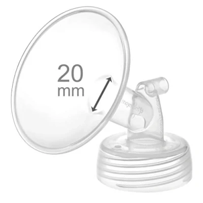 Imagen de Maymom Parte de la bomba cuello ancho 20 mm Brida compatible con bombas Spectra S1/S2; boca ancha; no original; Reemplaza Shield (20 una brida)