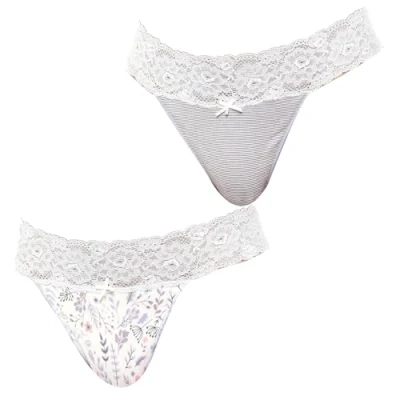Imagen de JANIRA Pack 2 Tangas Coquettes Algodón JPT1 para Mujer