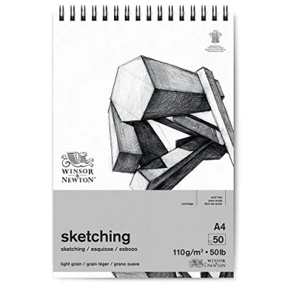 Imagen de Winsor &amp; Newton papel de esbozo, Blanco Extra, DIN A4