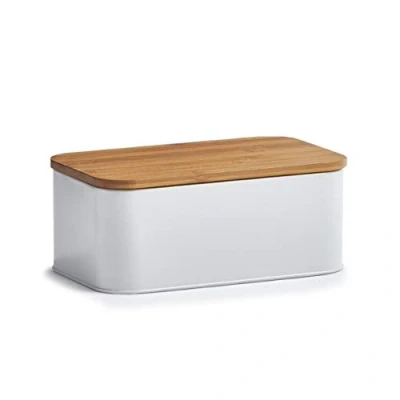 Imagen de Zeller 25377 Panera de Metal, Blanco, 31 x 18 12,5 cm