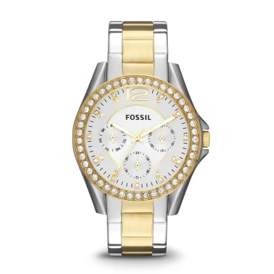 Imagen de Fossil Riley Reloj silvercoloured/goldcoloured, Mujer, Talla: One Size, Silver coloured/gold coloured