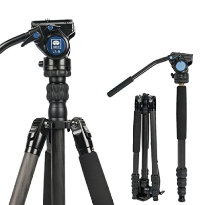 Imagen de Trípode Sirui Traveler 7c Con Cabezal Video Va 5 Carbono