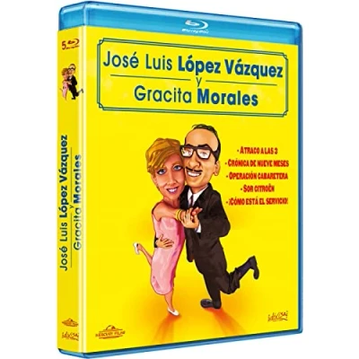 Imagen de Jose Luis Lopez Vazquez &amp; Gracita Morales (Blu ray) Pack 5 peliculas: Atraco a las 3 / Cronica de 9 meses Operacion Cabaretera Sor Citroen ¡Como esta el servicio!
