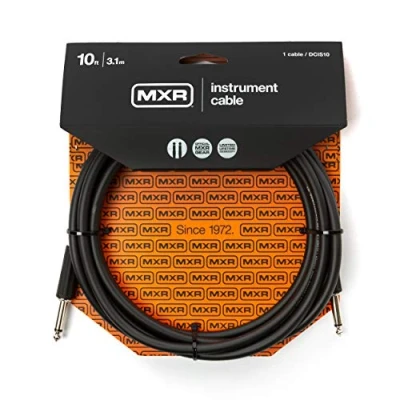 Imagen de JIM DUNLOP MXR Cable Instrumento Estándar, Negro, 10 pies 3,1 m, Conector Recto de 1/4 pulgada (DCIS10)
