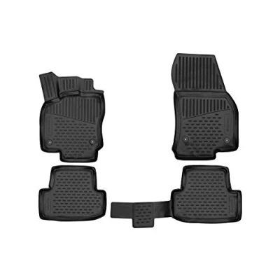 Imagen de Element EXP.ELEMENT3D02444210k Alfombrillas de Goma Antideslizantes para Skoda Karoq Scout 2020, Negro, Passform
