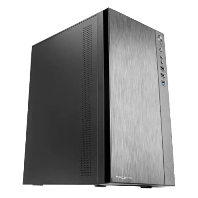 Imagen de Tacens Anima ACX, Caja Mini Torre Micro ATX, Frontal Aluminio Pulido, Ventilador 12cm, USB 3.0, Negro