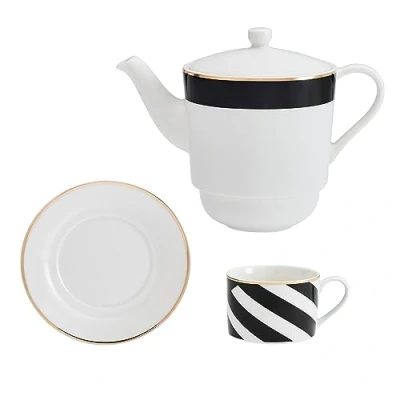 Imagen de Mikasa Luxe Deco Té de porcelana fina para uno, 500 ml, en caja regalo